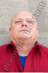 Head Man Casual Slim Overweight Wrinkles Street photo references